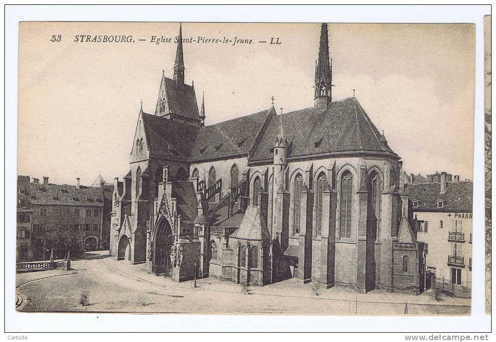 67   STRASBOURG EGLISE ST PIERRE LE JEUNE - Strasbourg