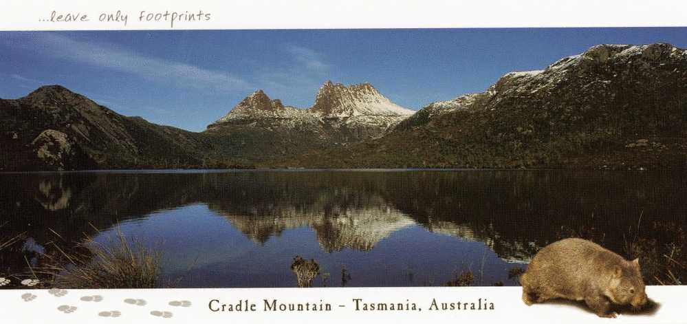 Australia Tasmania Cradle Mountain  ´... Leave Only Footprints´, Unused - Wilderness