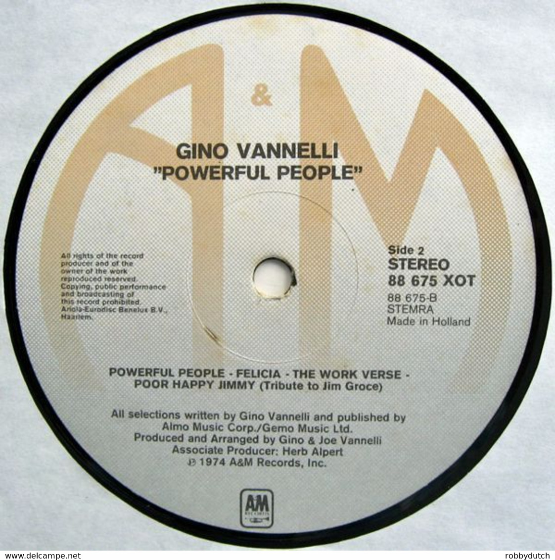 * LP *  GINO VANNELLI - POWERFUL PEOPLE (Holland 1974) - Rock