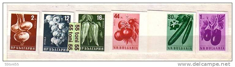 Bulgaria / Bulgarie 1958 Vegetables    6v.-  MNH.** Imperf - Vegetables