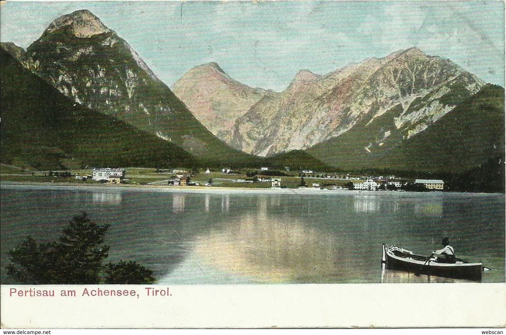 AK Pertisau Achensee & Ruderer Color ~1905 #01 - Achenseeorte