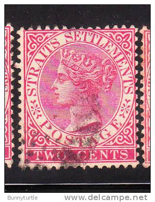 Straits Settlements 1882-99 Queen Victoria 2c Used - Straits Settlements