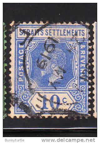 Straits Settlements 1921-32 King George V 10c Used - Straits Settlements