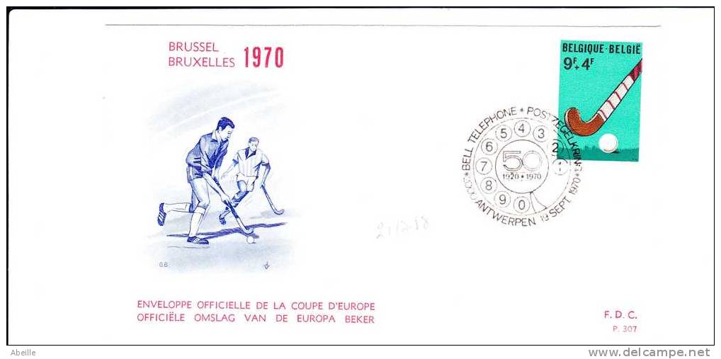 21/758  FDC BELGE - Hockey (sur Gazon)