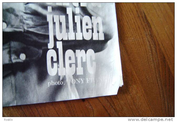 AFFICHE PUB / JULIEN CLERC / PHOTO TONY FRANK / EO 1965 ?? - Posters