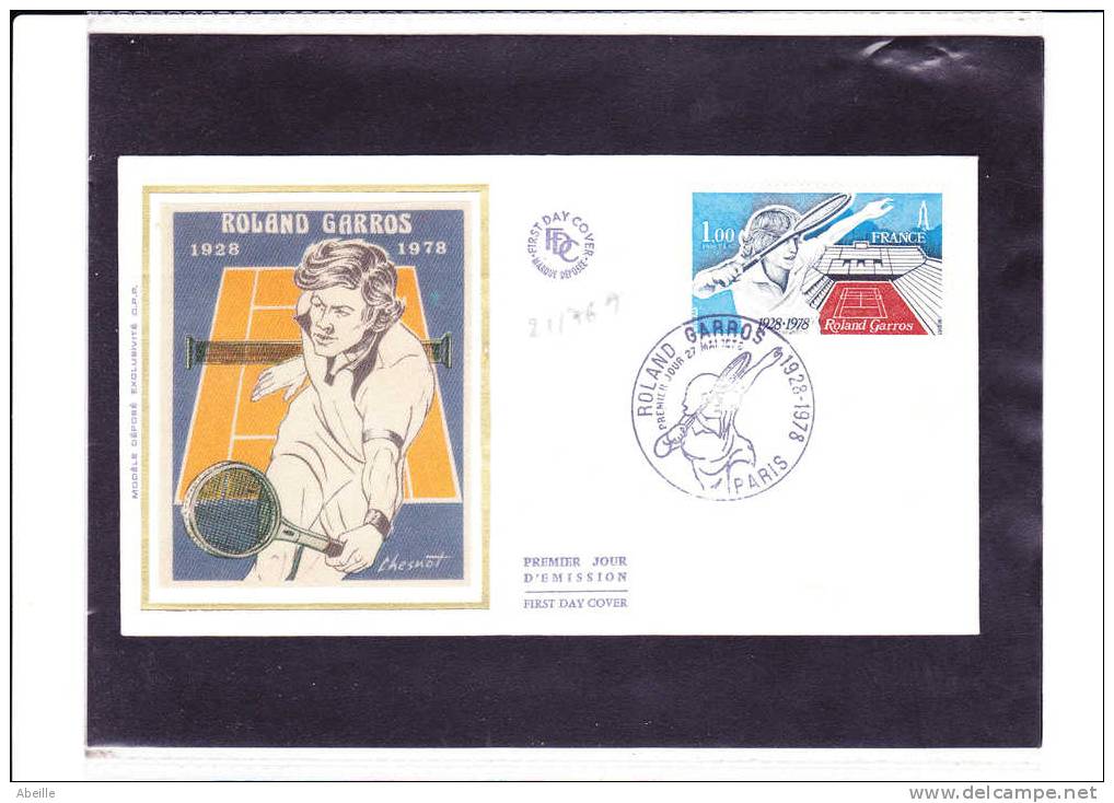 21/767  FDC   FRANCE - Tenis