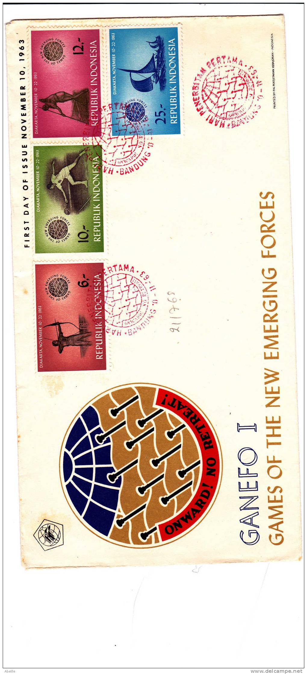 21/768  FDC   INDONESIE - Tennis