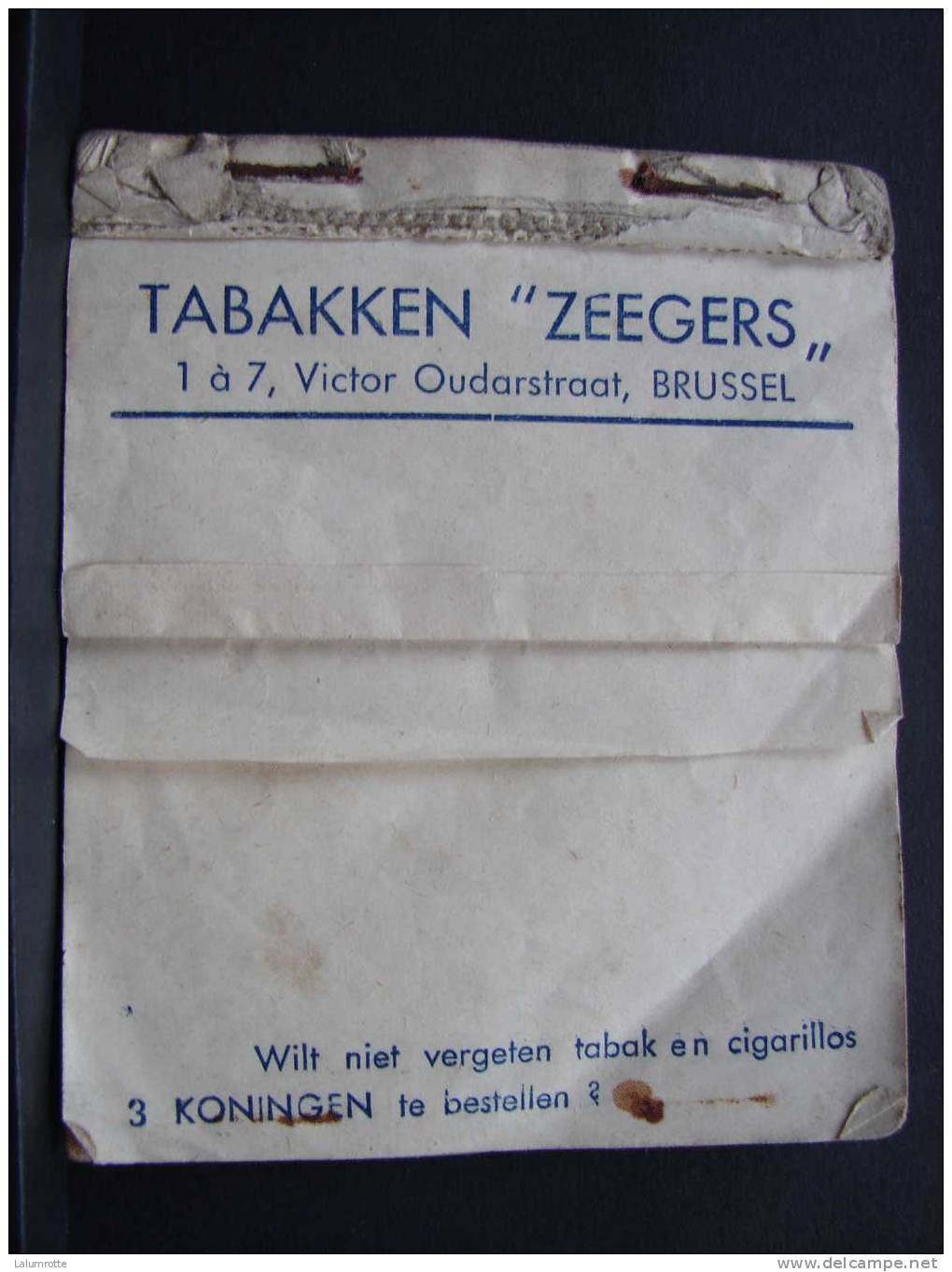 TDoc. 4. Petit Carnet De Quelques Feuilles Publicitaires : TABAKKEN " ZEEGERS " 1 à7 Victor Oudarstraat Brussel. - Documents