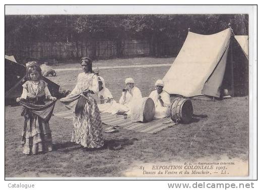 CPA EXPOSITION COLONIALE 1907 - Danses Du Ventre Et Du Mouchoir - Non Classés