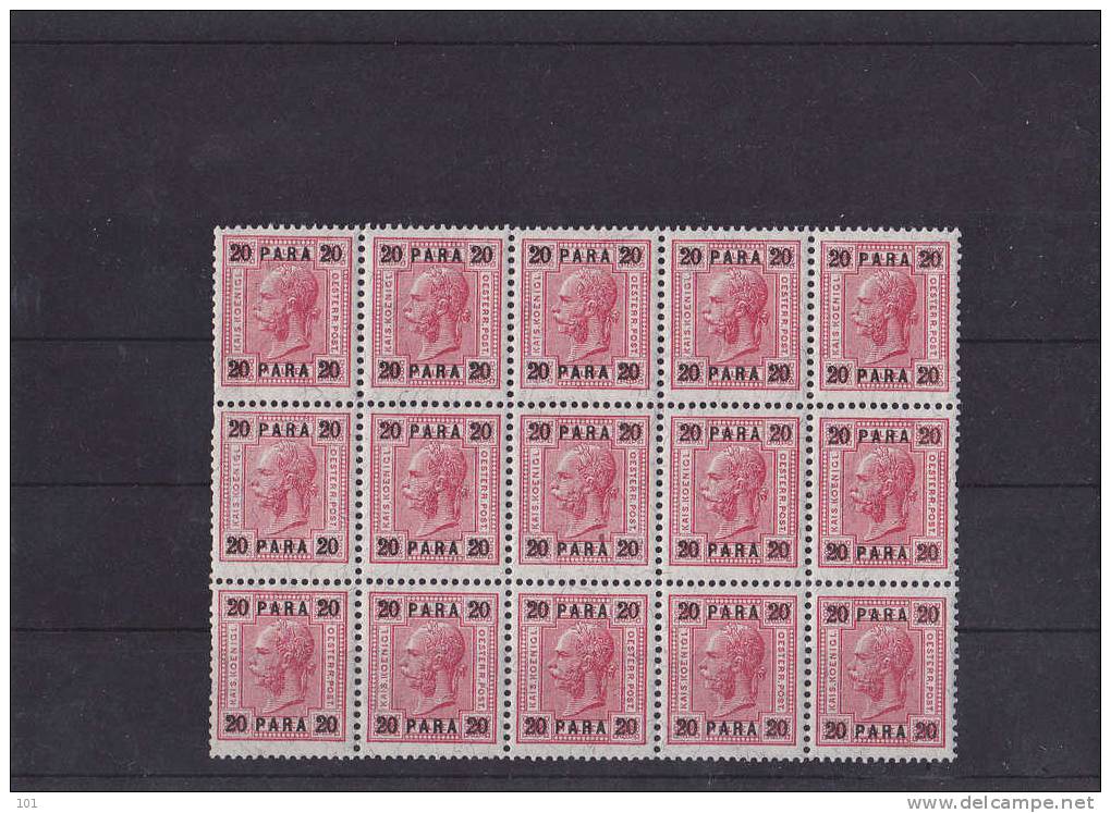 1906 ANK 48 15ER BLOCK ** - Eastern Austria