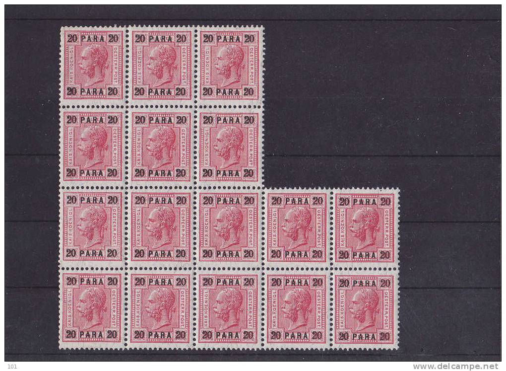 1906 ANK 48 16 ER BLOCK ** - Oriente Austriaco