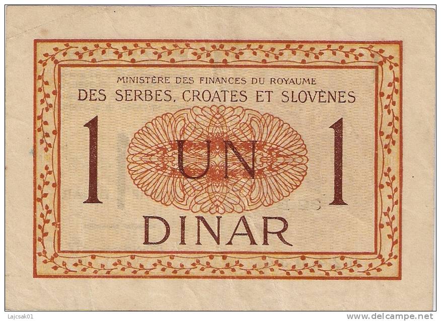 Yugoslavia 1 Dinar 1919. P-12   (82B) - Joegoslavië