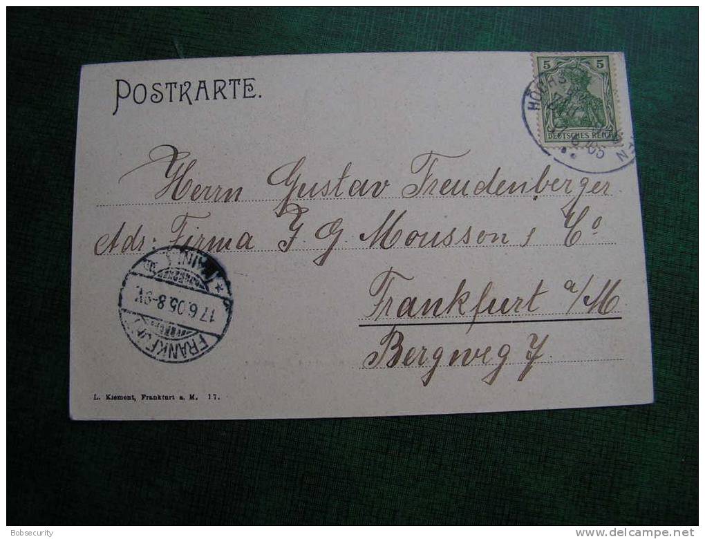 == Bad Soden , Taunus Von De Burgwarte , Bahnpost 1905 - Bad Soden