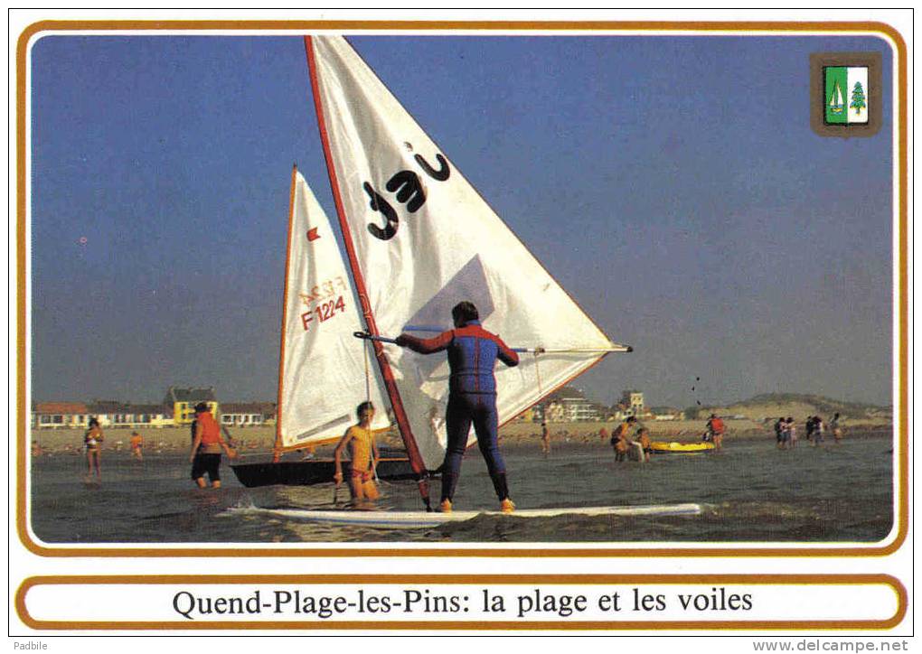 Carte Postale 80. Quend  Planche à Voile Trés Beau Plan - Moreuil