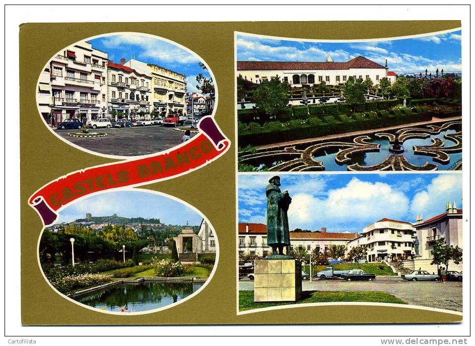 CASTELO BRANCO - Postal Com 4 Vistas - Castelo Branco