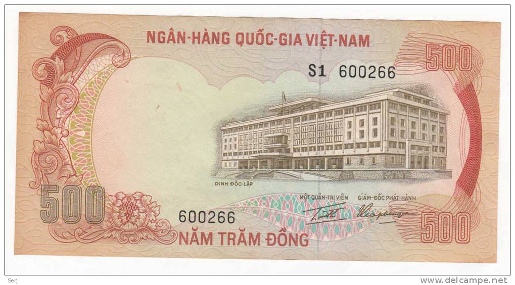 SOUTH VIETNAM 500 DONG 1972 UNC  NEUF  P 33A  33 A - Vietnam