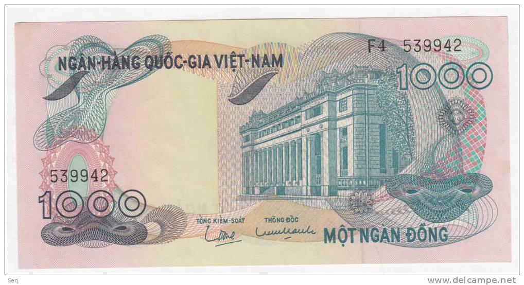 SOUTH VIETNAM 1000 DONG 1971  UNC  NEUF  P 29A 29 A - Viêt-Nam