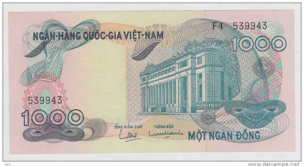 SOUTH VIETNAM 1000 DONG 1971  UNC  NEUF  P 29A 29 A - Viêt-Nam