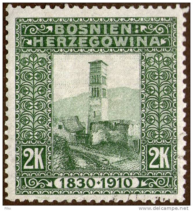 Austria Issue For Bosnia 2 Kr. 1906,Scott#60,Mi#59,used,as Scan - Oostenrijkse Levant