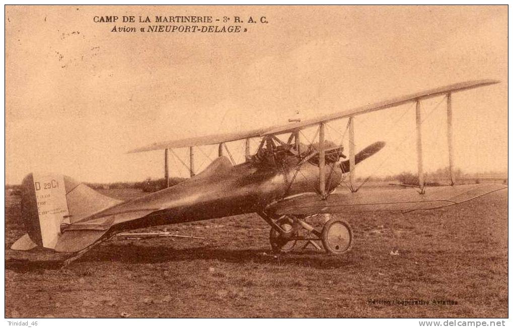 CHATEAUROUX 36  CAMP DE LA MARTINERIE   AVIATION  AVION  ( Nieuport - Delage ) - 1919-1938: Entre Guerres