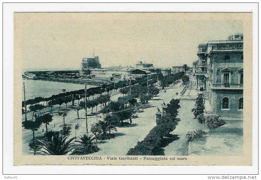 CIVITAVECCHIA - Viale Garibaldi - Passeggiata Sul Mare - Civitavecchia