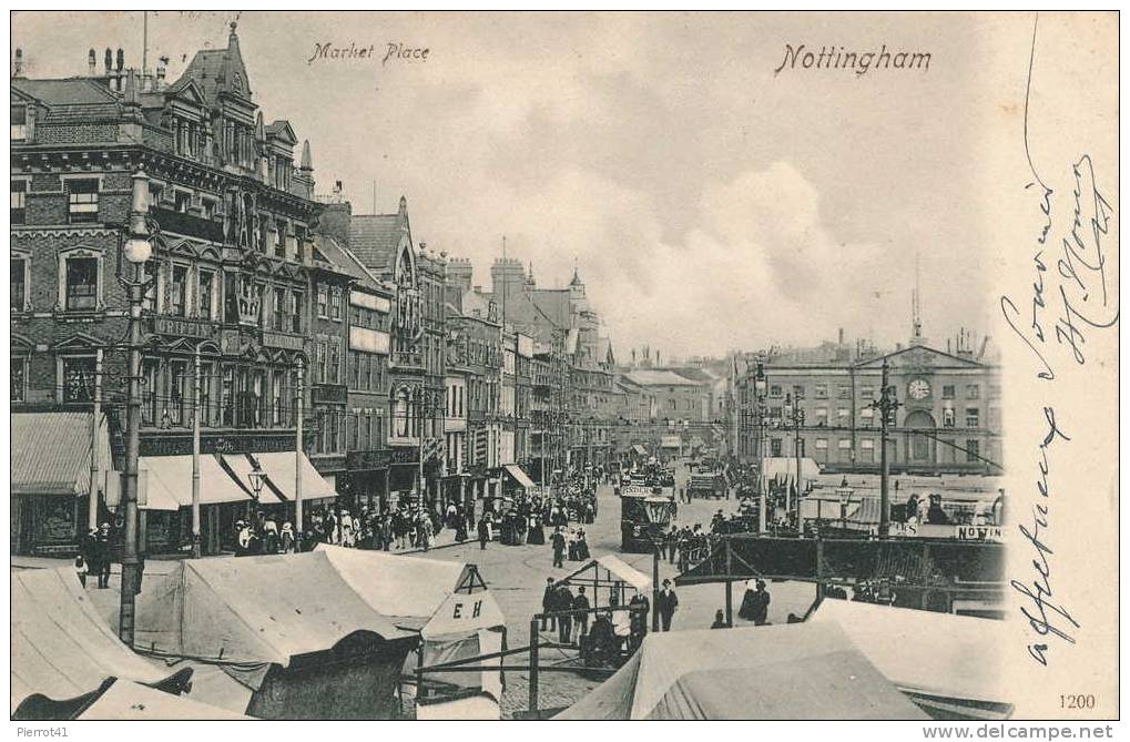 ROYAUME-UNI  -  NOTTINGHAM  Market Place - Nottingham