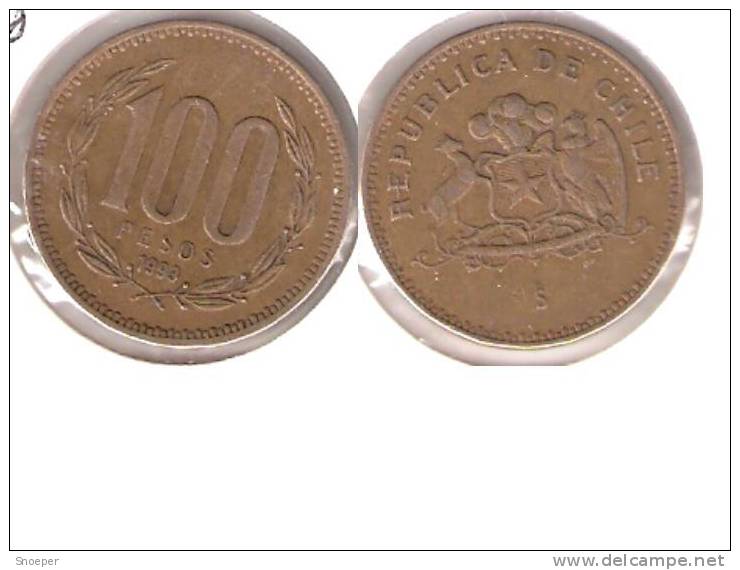 *chile 100 Pesos 1993 Km 226.2  Vf+ - Chile