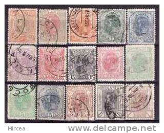 Roumanie 1893 -  Yv.no.99-113 Obliteres,serie Complete - Usado