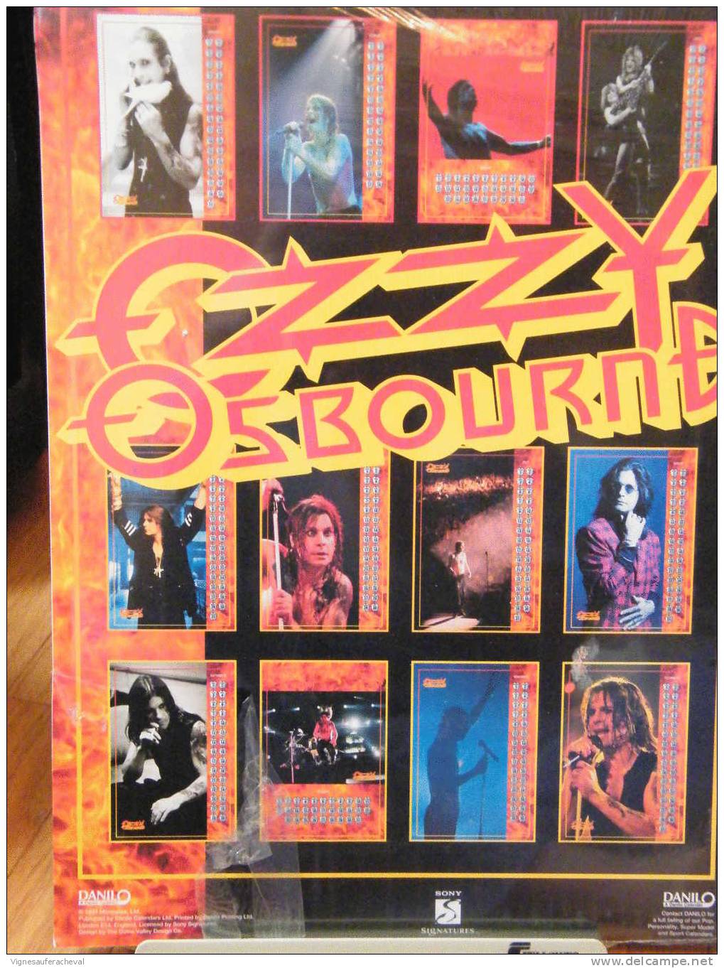 Calendriers Rock.Ozzy Osbourne 1995 By  Danilo - Manifesti & Poster