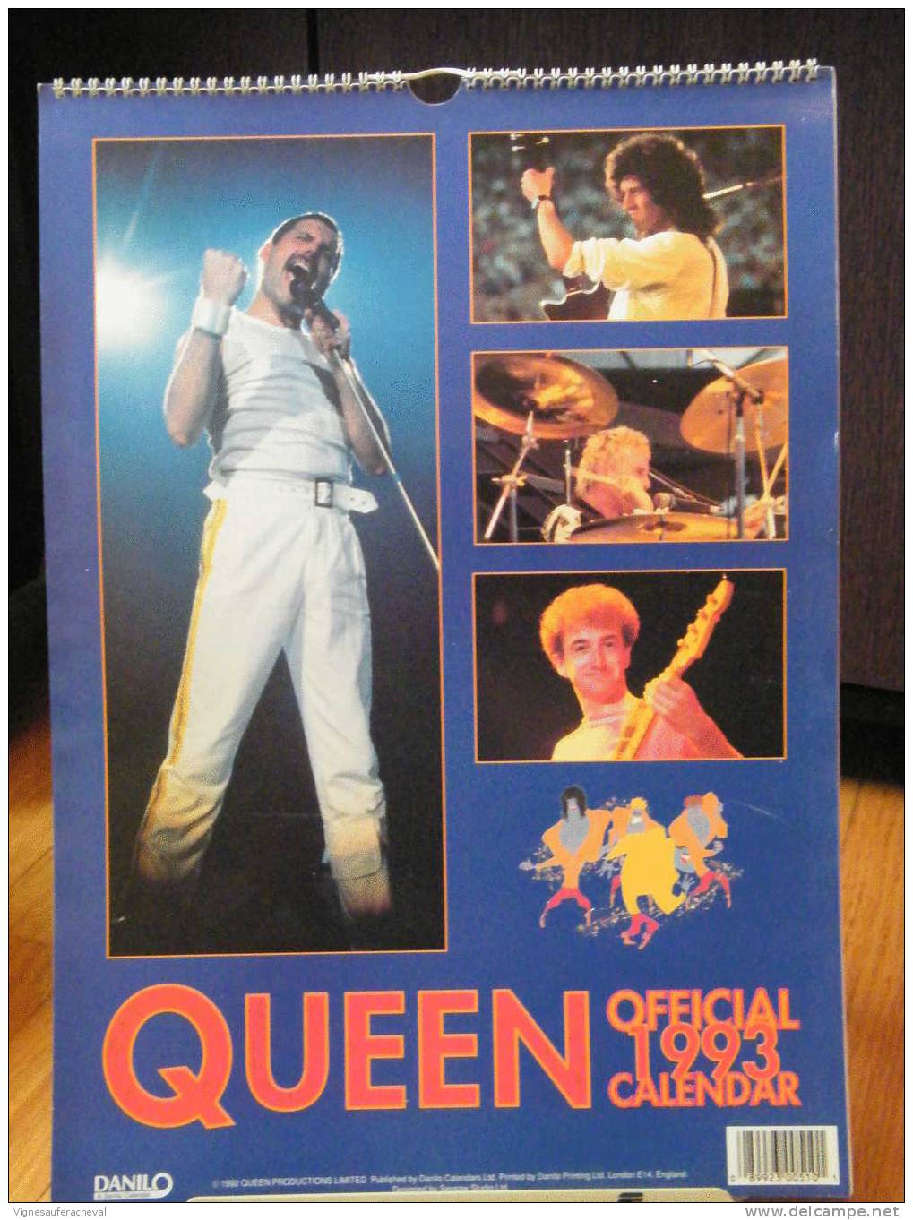 Calendriers Rock.Queen 1993 By Danilo - Posters