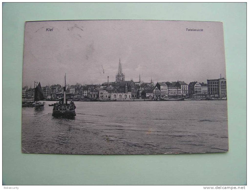 == Kiel , Total  ,   Schiffe Im, Hafen 1907 - Kiel