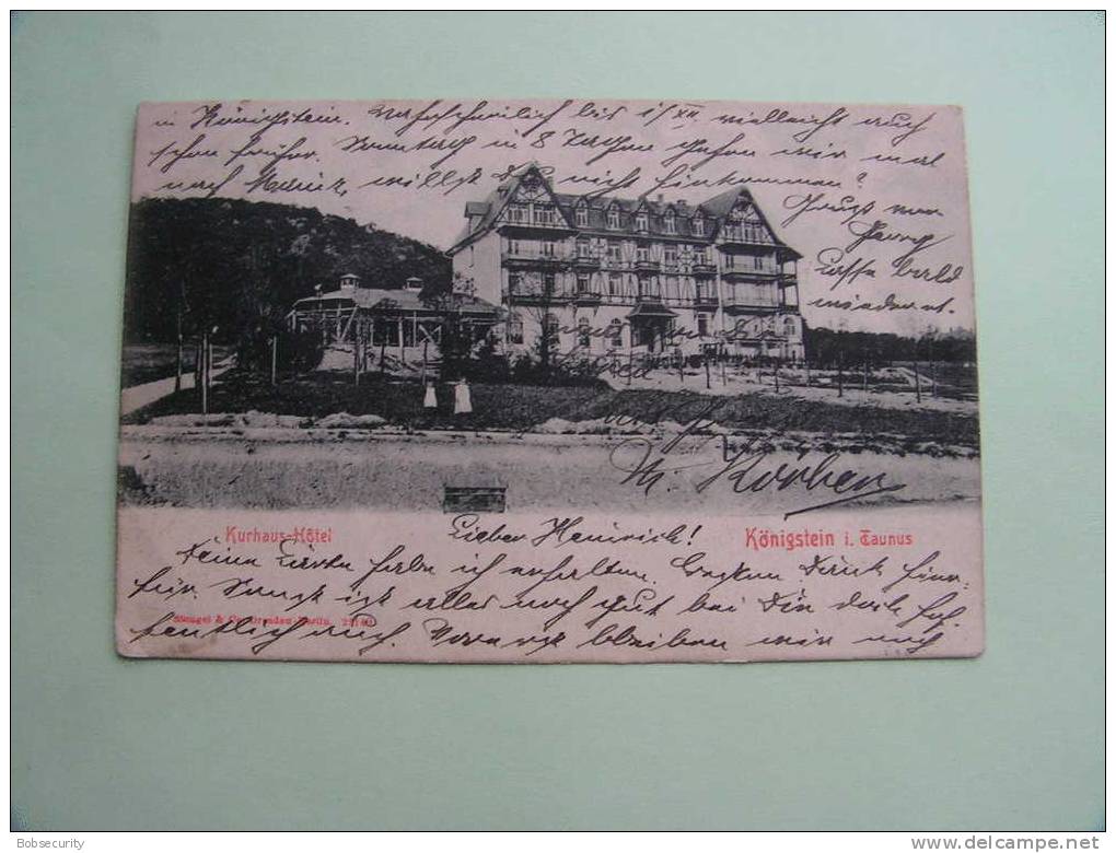 == Königstein , Hotel ..Taunus 1906 - Koenigstein