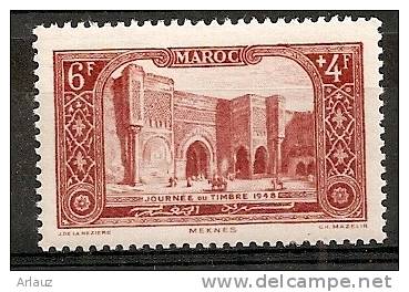 MAROC.1947.1949..LOT JOURNEE DU TIMBRE..YVERT  N° :244,268,275..NEUFS.*. - Unused Stamps