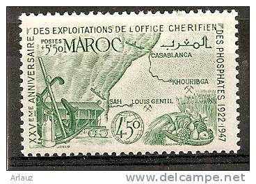 MAROC.1947..PHOSPHATE....YVERT  N° :245..NEUFS.*. - Unused Stamps