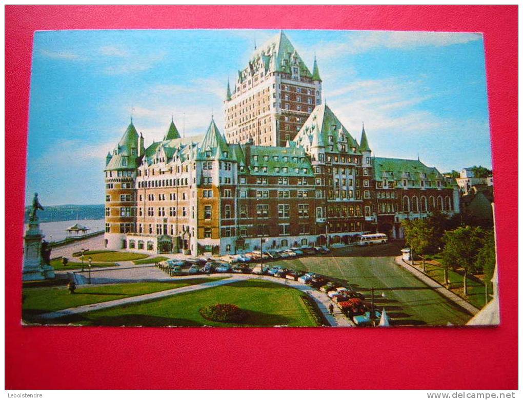 CPSM OU CPM-CANADA-QUEBEC-CHATEAU FRONTENAC-3 PHOTOS RECTO /VERSO -NON VOYAGEE - Québec - Château Frontenac