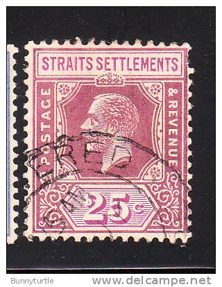 Straits Settlements 1912-18 King George V 25c Used - Straits Settlements