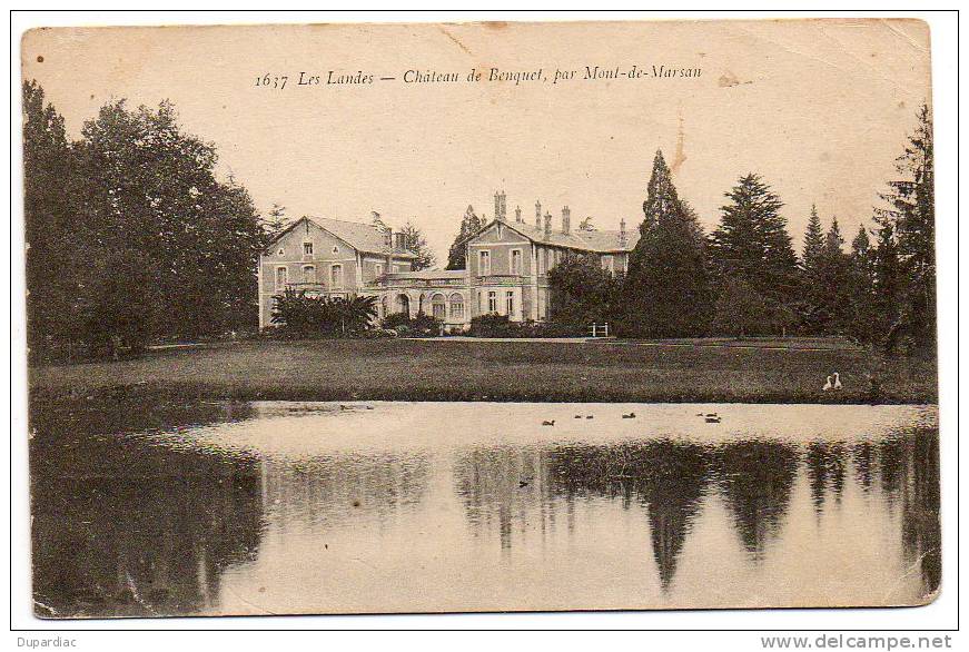 40 - Landes /  Château De BENQUET, Par Mont De Marsan. - Autres & Non Classés