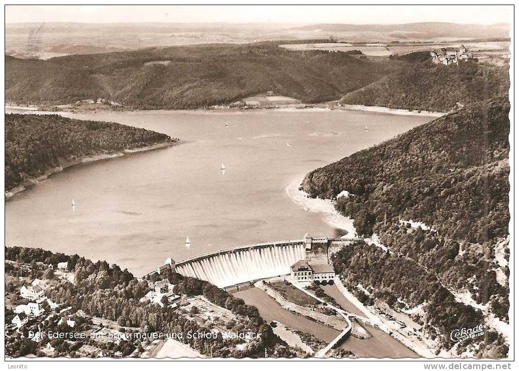 Burghotel Schloss Waldeck Am Edersee, Stempel !! 1963 - Waldeck