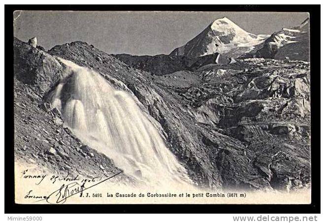 La Cascade De Corbassière Et Le Petit Combin - 1906 ( R 2927 ) - Other & Unclassified