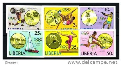 LIBERIA 1976  MICHEL NO: 990 B - 995 B  IMPERFORATED  MNH - Estate 1976: Montreal
