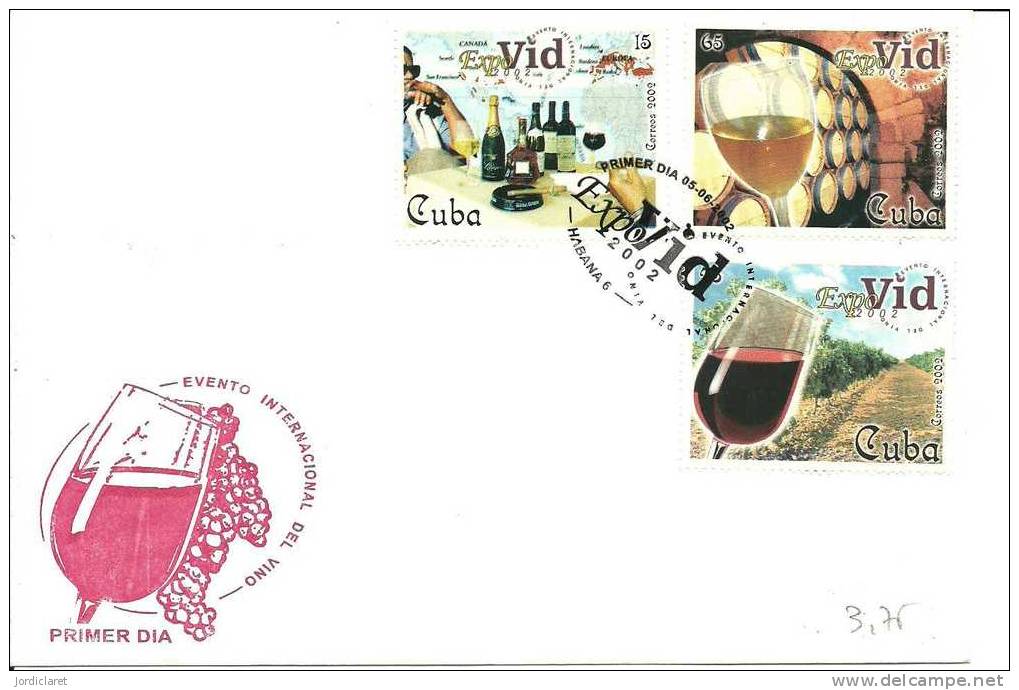 FDC CUBA 2002 - Vini E Alcolici