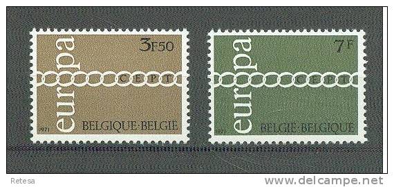 BELGIE  EUROPA ZEGELS  1971  ** - 1971