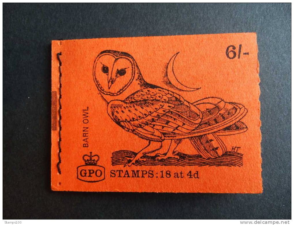 GREAT BRITAIN 1969  FEBRUARY    BOOKLET MNH ** SG QP46 BARN OWL        (BOXENG/015) - Carnets