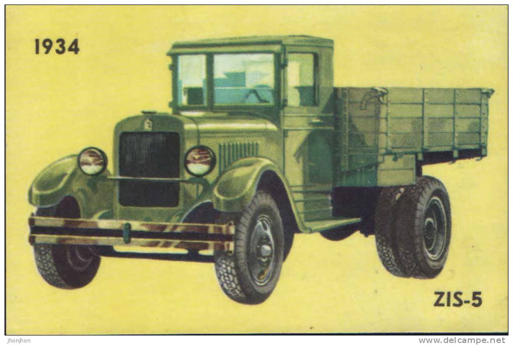 Russie-C.P. Circulee 1981-Camion ZIS-5-1934 - Transporter & LKW