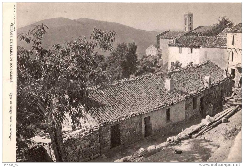 SERRA DI SCOPAMENE CORSE  ( RARE PLANCHE PHOTO )  ANNEES 30 - Other & Unclassified