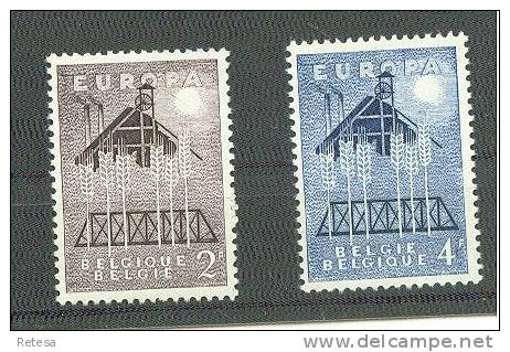 BELGIE  EUROPA ZEGELS  1957  ** - 1957