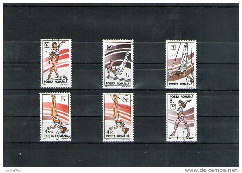 1991 GYMNASTIQUE  YV= 3934/3939 - Oblitérés