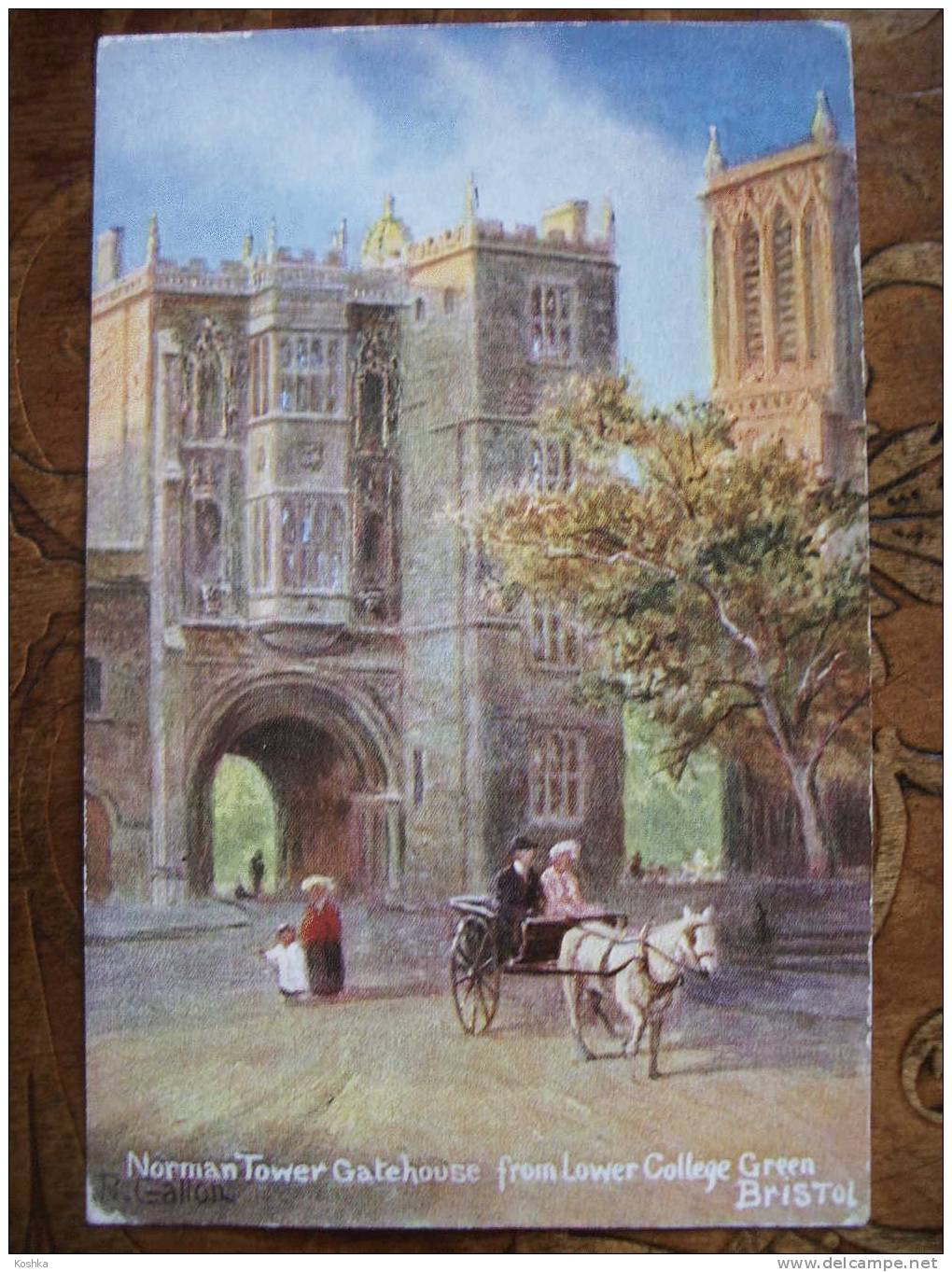 BRISTOL - Norman Tower Gatehouse - Water Color - Hildesheimer - Lot 145 - Bristol