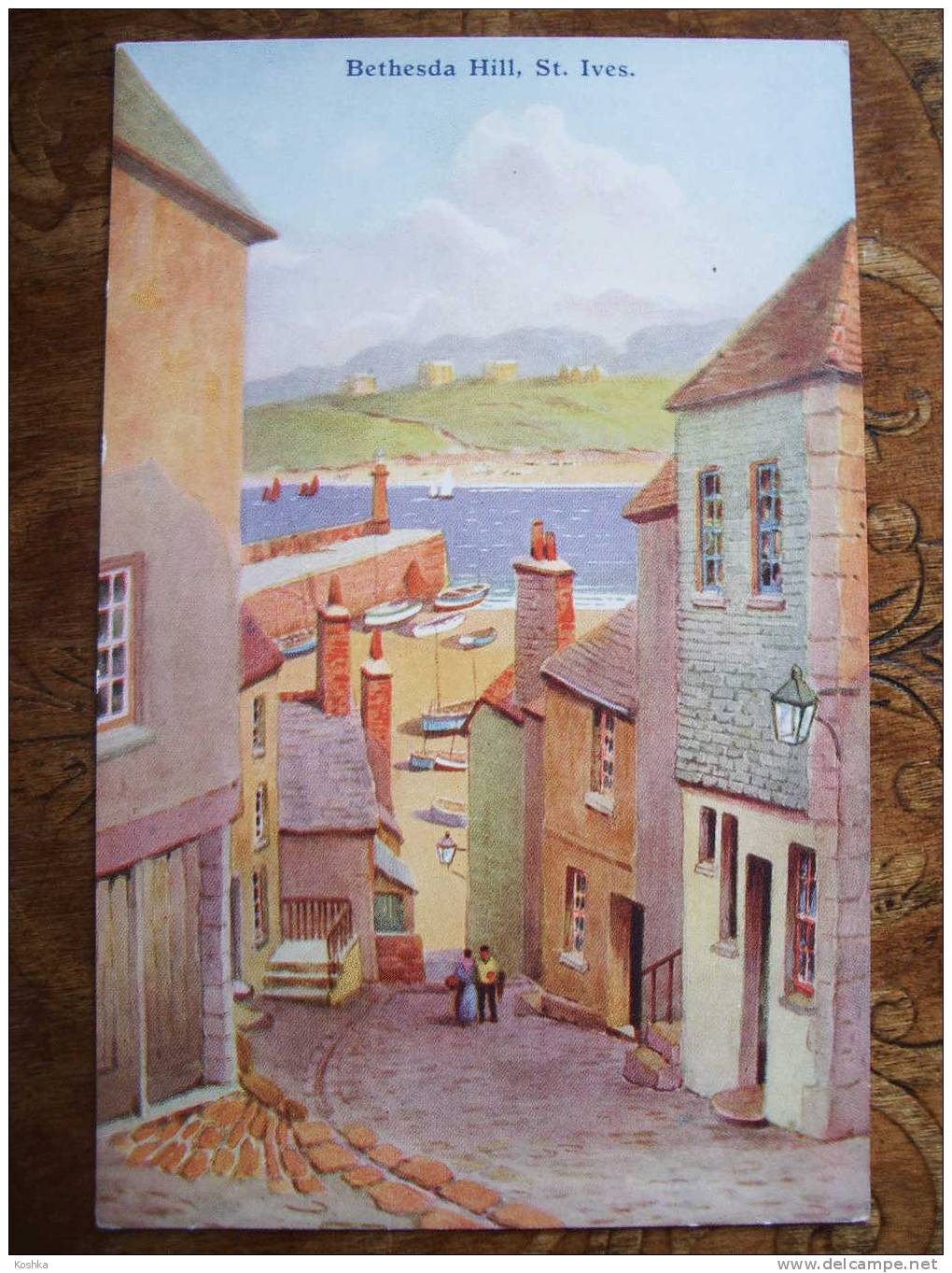 ST IVES - Bethesda Hill - Water Color - Dennes & Sons - Lot 145 - St.Ives