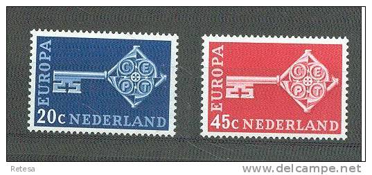 NEDERLAND  EUROPA ZEGELS 1968  ** - 1968